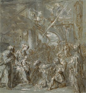 Ricci - The Adoration of the Magi c. 1726, RCIN 907097