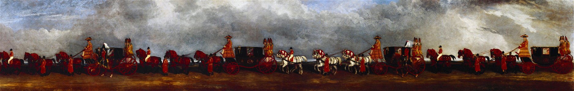 Richard Barrett Davis (1782-1854) - The Coronation Procession of William IV (VII) - RCIN 405995 - Royal Collection