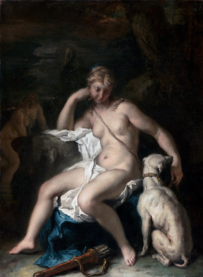 Sebastiano Ricci (Italian - Diana and Her Dog - Google Art ProjectFXD
