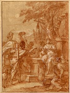 Ricci - Rebekka und Eleasar am Brunnen, 1744