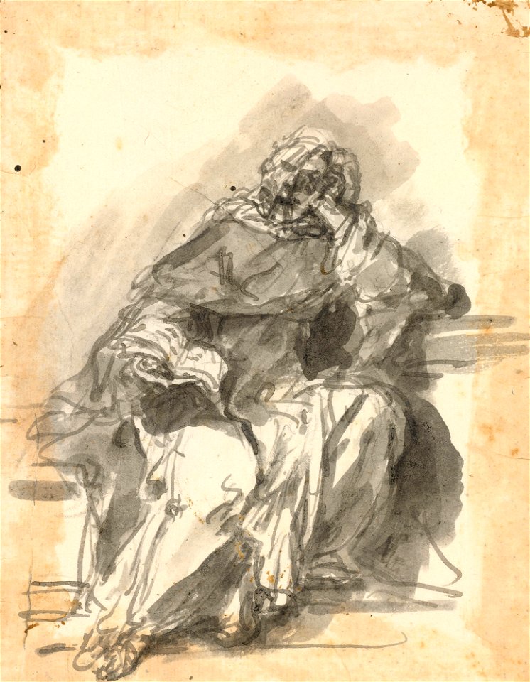 Ricci - Pen and ink and grey wash c. 1720 - c. 1730, RCIN 907159