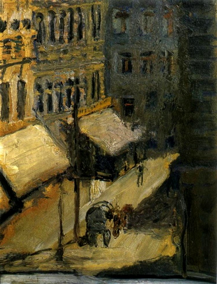 Richard Gerstl - Kleines Straßenbild (Nußdorferstraße), Autumn 1908