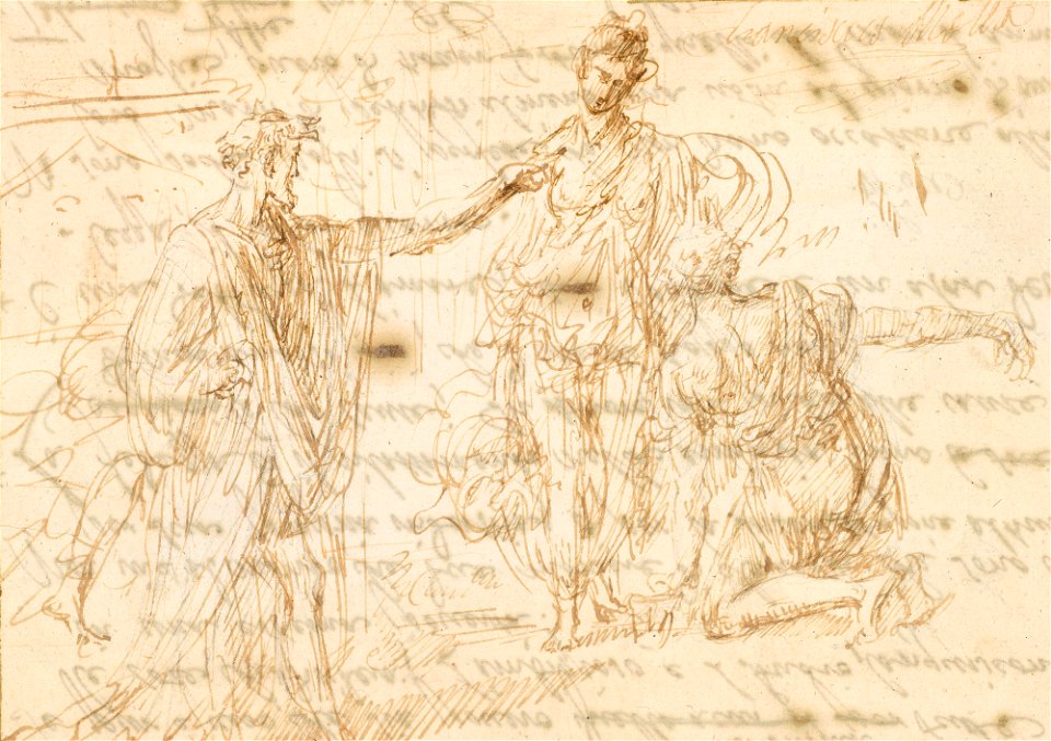 Ricci - Three figures in classical dress c. 1700 - c. 1710, RCIN 907015