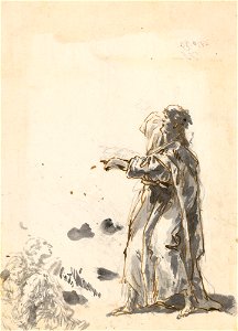 Ricci - A study for Nathan c. 1728, RCIN 907058