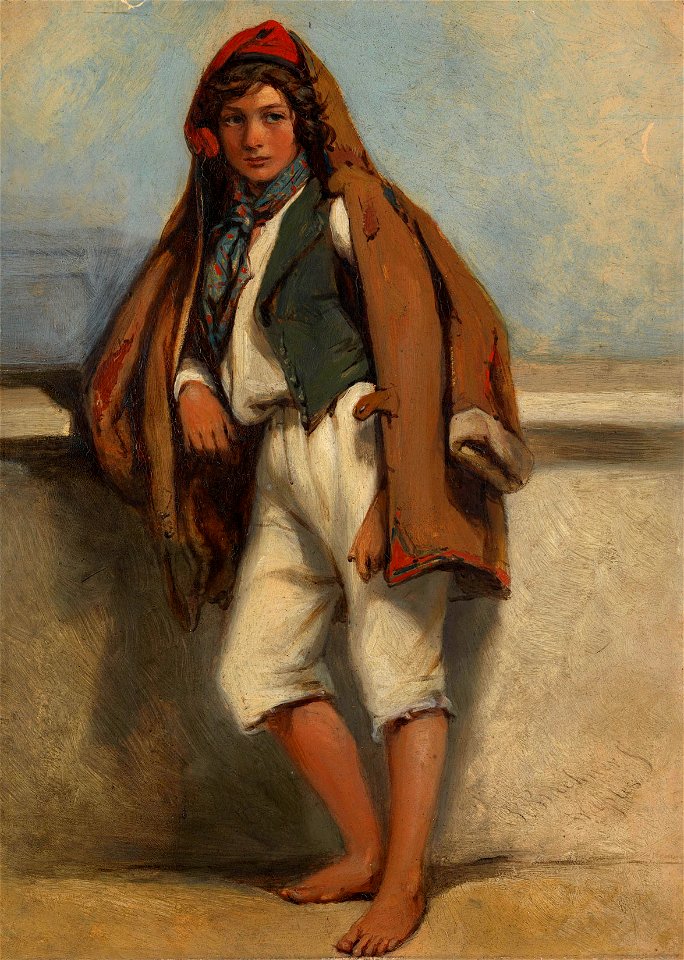 Richard Buckner (1812-83) - A Neopolitan Fisherboy - RCIN 403878 - Royal Collection