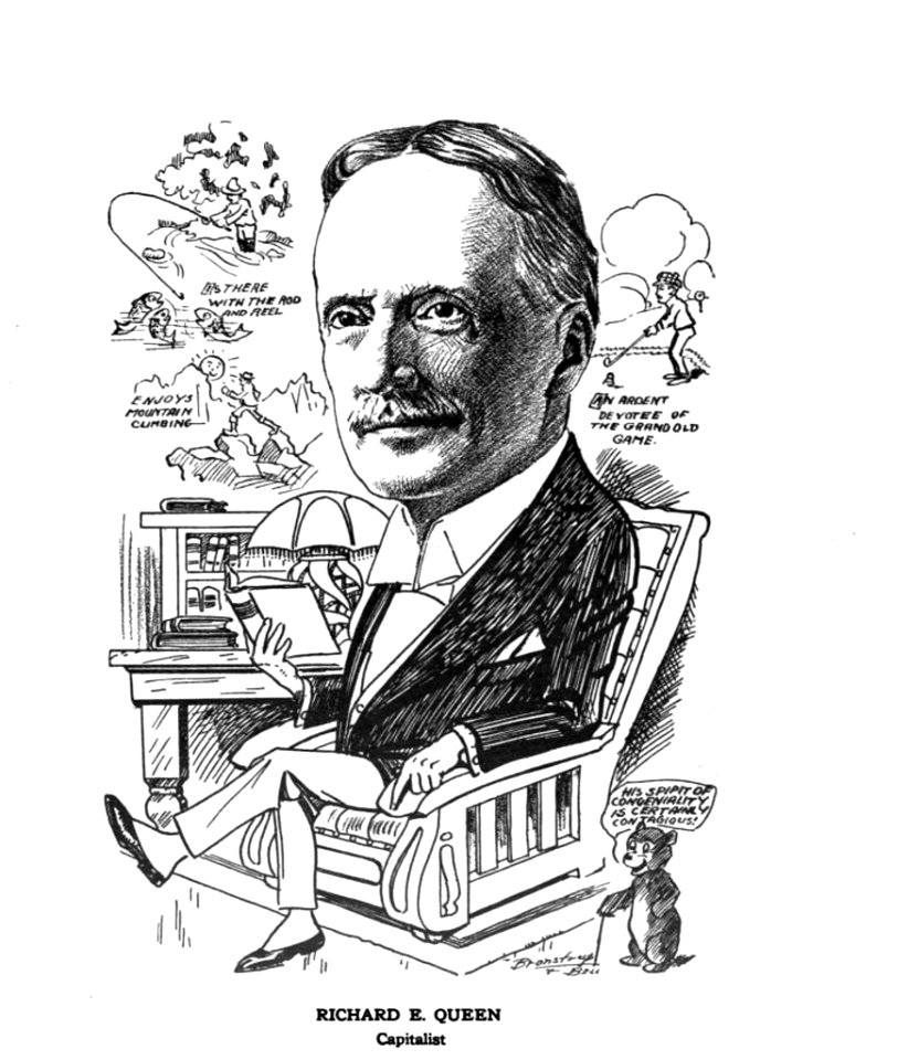 Richard E. Queen, Capitalist. Caricature