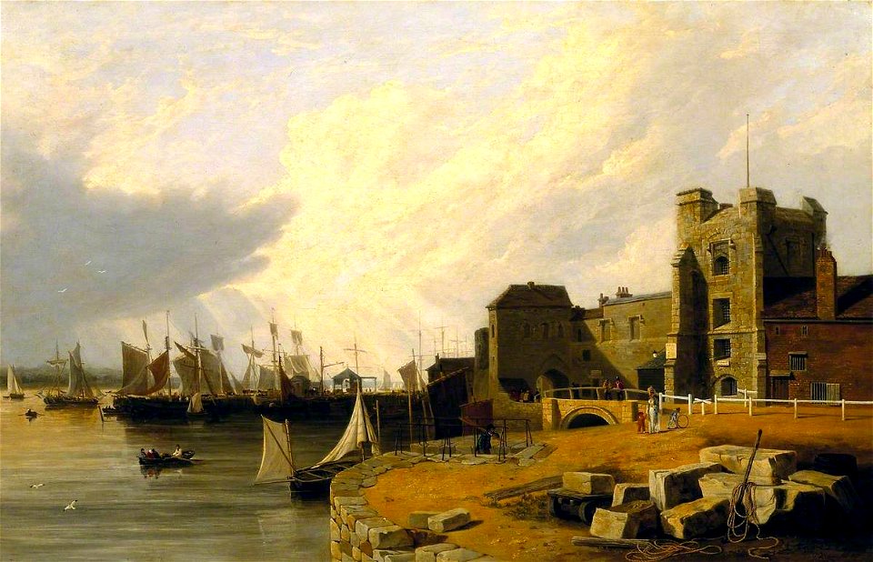 Richard Hume Lancaster (1773-1853) - A View at Southampton - N01428 - National Gallery