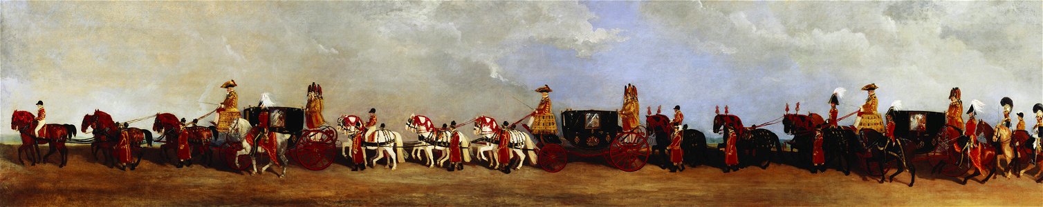 Richard Barrett Davis (1782-1854) - The Coronation Procession of William IV (VIII) - RCIN 405996 - Royal Collection