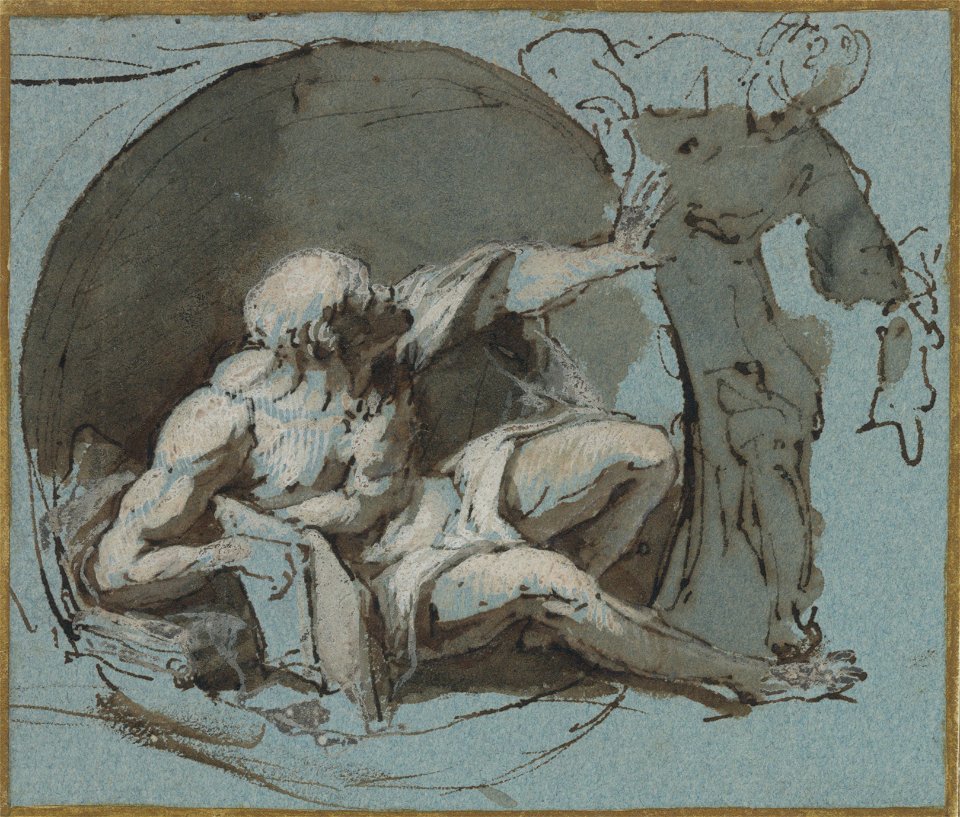 Ricci - Diogenes in His Tub, Visited by Alexander, 4803