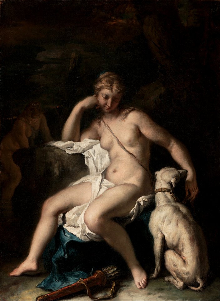Sebastiano Ricci (Italian - Diana and Her Dog - Google Art Project
