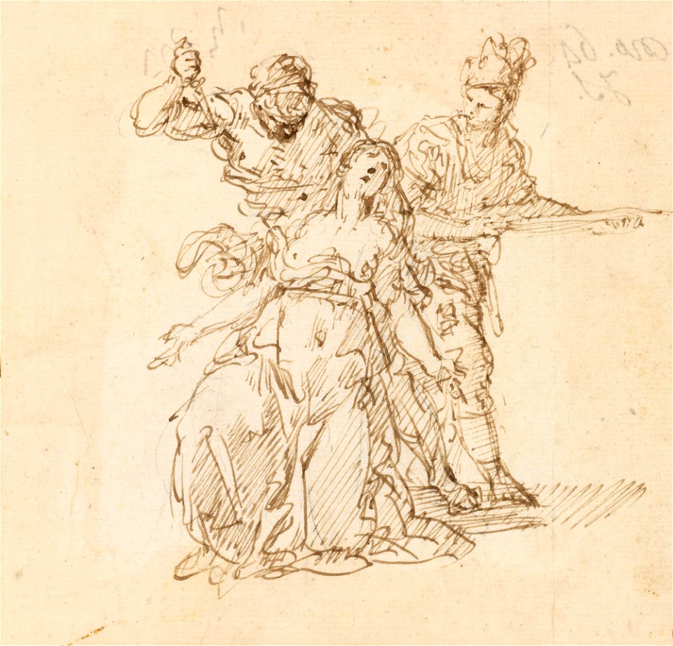 Ricci - Study for the Sacrifice of Polyxena c. 1720 - c. 1730, RCIN 907040