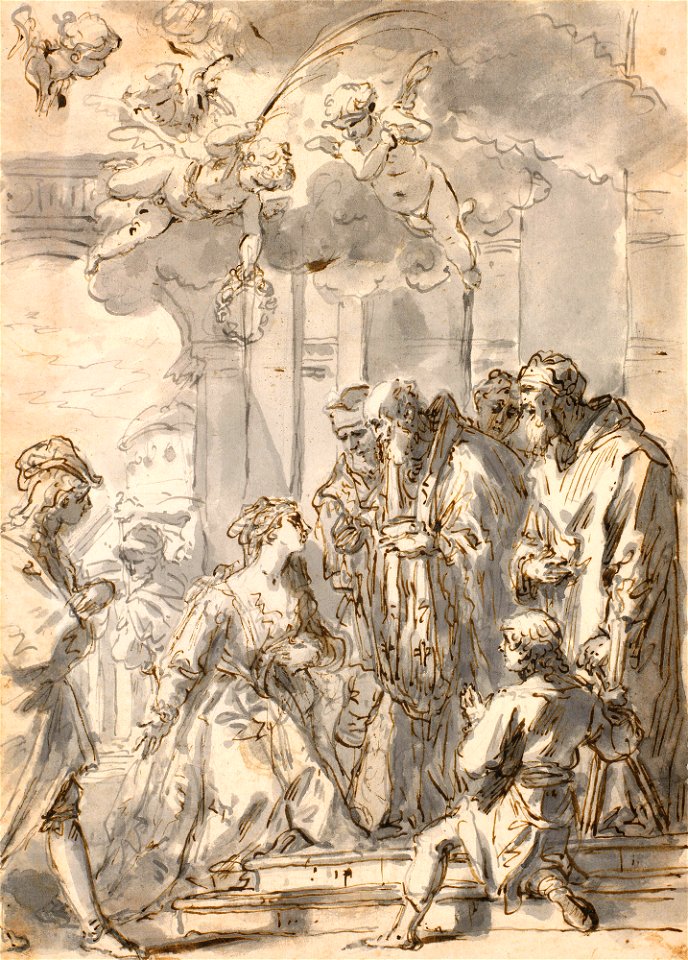 Ricci - The Communion of St Lucy 1730, RCIN 907146
