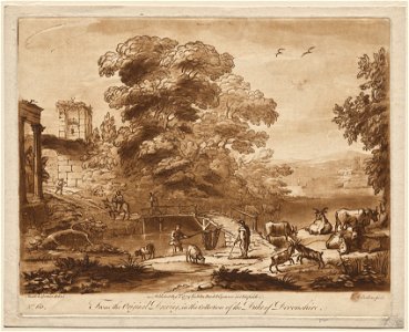 Richard Earlom (British, 1743-1822), Claude Lorrain (French, 1604-1682), John Boydell - Landscape, Plate No. 60 - 1998.214 - Cleveland Museum of Art