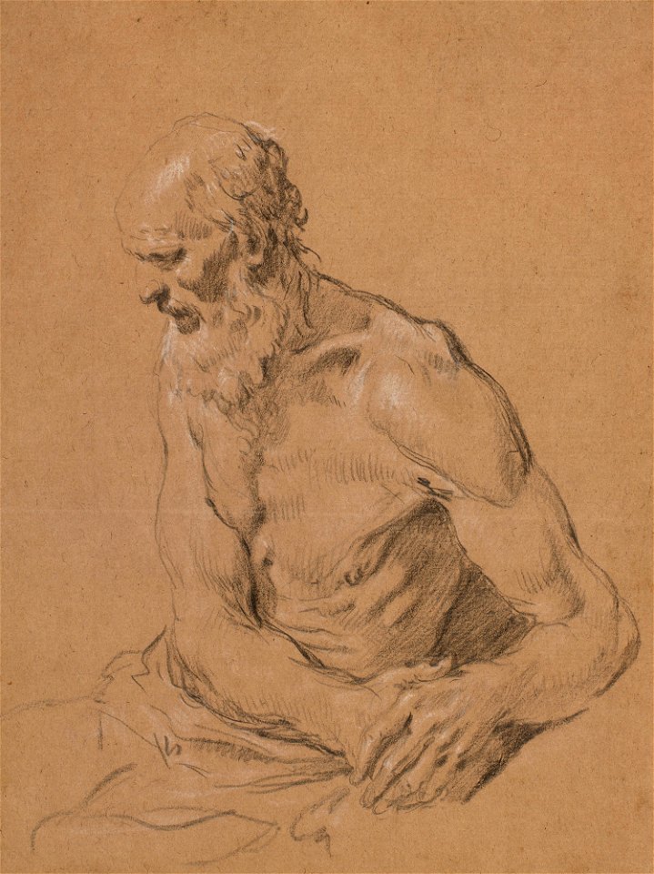 Ricci - A study for Job c. 1700 - c. 1734, RCIN 907198