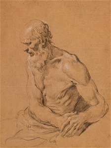 Ricci - A study for Job c. 1700 - c. 1734, RCIN 907198