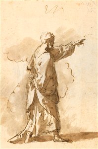 Ricci - A study for Nathan c. 1728, RCIN 907059