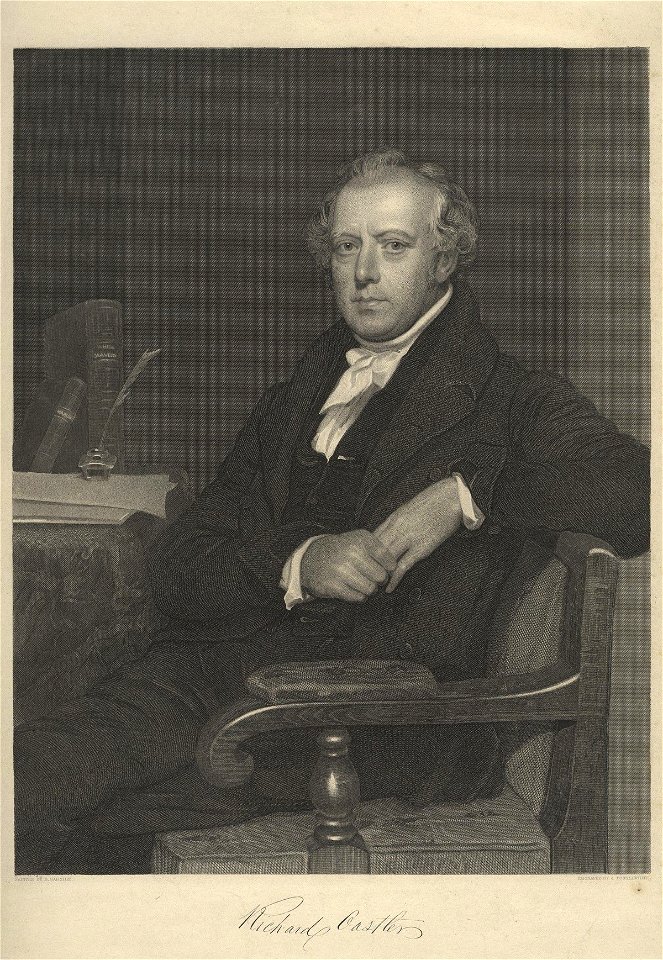 Richard Oastler, by James Posselwhite after Benjamin Garside