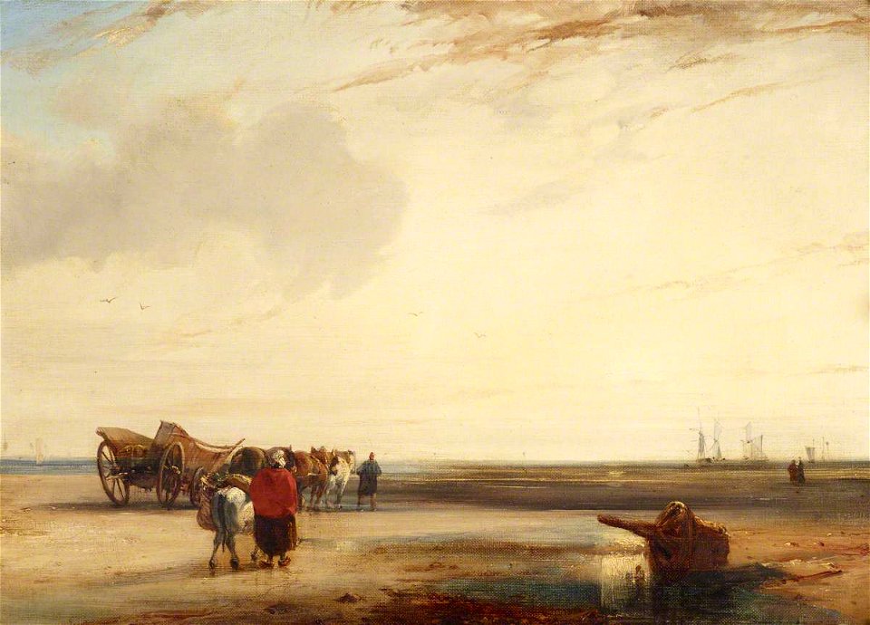 Richard Parkes Bonington (1802-1828) (after) - Boulogne Sands - 515444 - National Trust