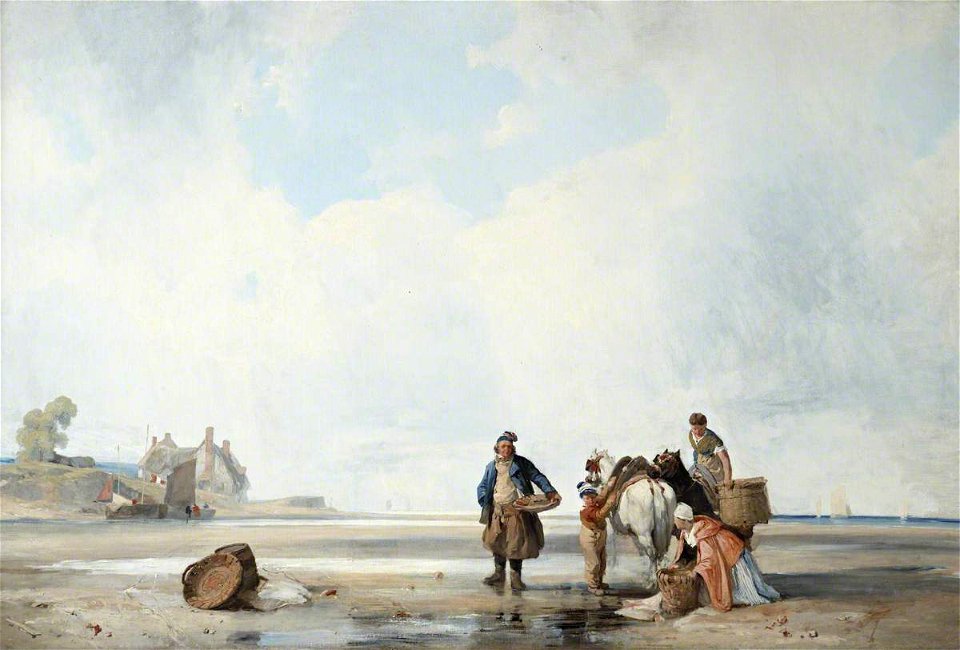 Richard Parkes Bonington (1802-1828) - Coastal Scene of Northern France - 515462 - National Trust