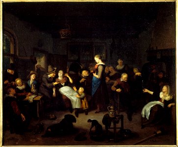 Richard Brakenburgh - Intérieur de cabaret - PDUT895 - Musée des Beaux-Arts de la ville de Paris