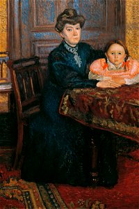 Richard Gerstl - Frau mit Kind (Mathilde Schönberg mit Tochter Gertrud) - 5852 - Österreichische Galerie Belvedere
