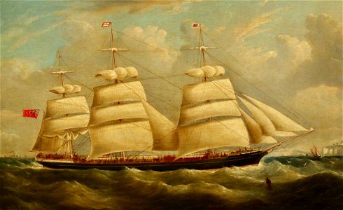 Richard Ball Spencer (1812-1897) - The Clipper 'Scottish Chieftain' - BHC3627 - Royal Museums Greenwich
