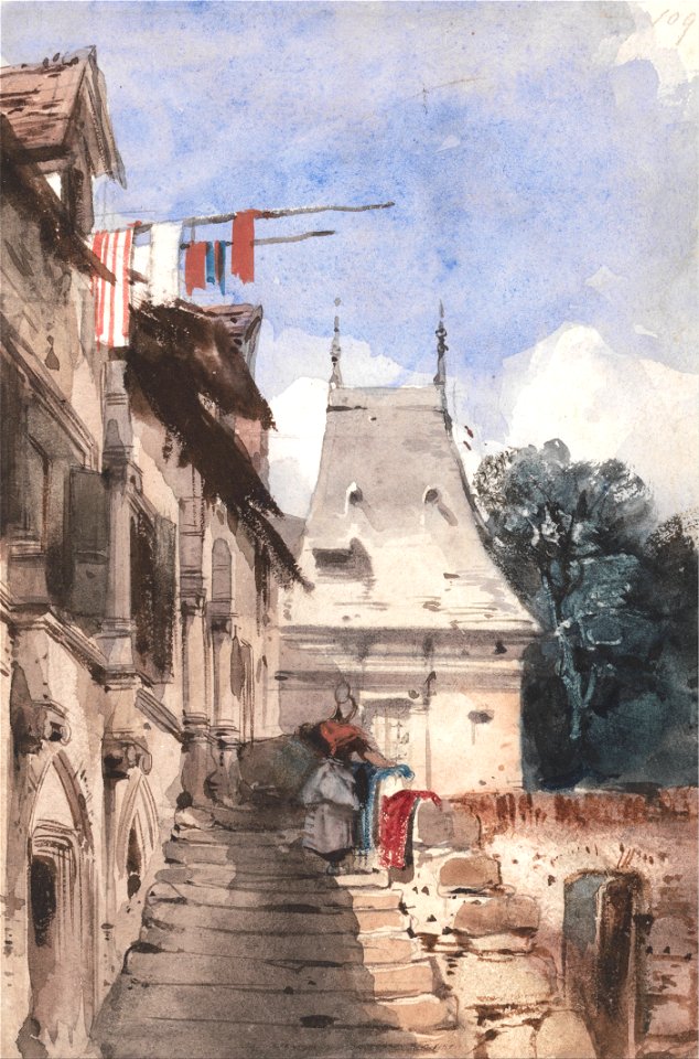 Richard Parkes Bonington - Abbey St-Amand, Rouen - Google Art Project
