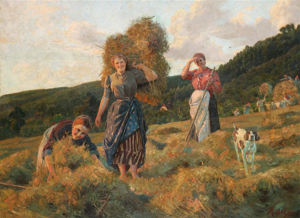 Richard Böhm Frauen bei der Feldarbeit