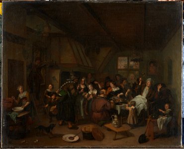 Richard Brakenburgh - Bohnenfest - GG 631 - Kunsthistorisches Museum