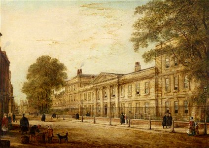 Richard Bankes Harraden (1778-1862) - The Front Entrance, Emmanuel College, Cambridge - 515479 - National Trust