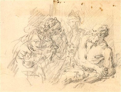Ricci - Job taunted by his wife c. 1700 - c. 1734, RCIN 907111