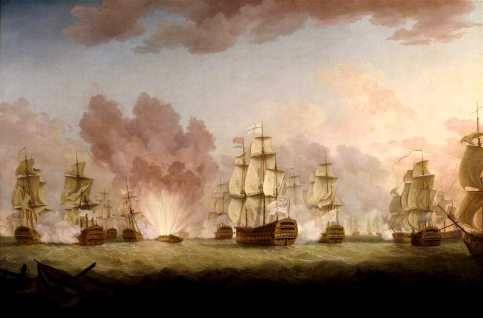 Richard Paton (1717-1791) (after) - The Moonlight Battle of St Vincent, 26 January 1780 - 618100 - National Trust