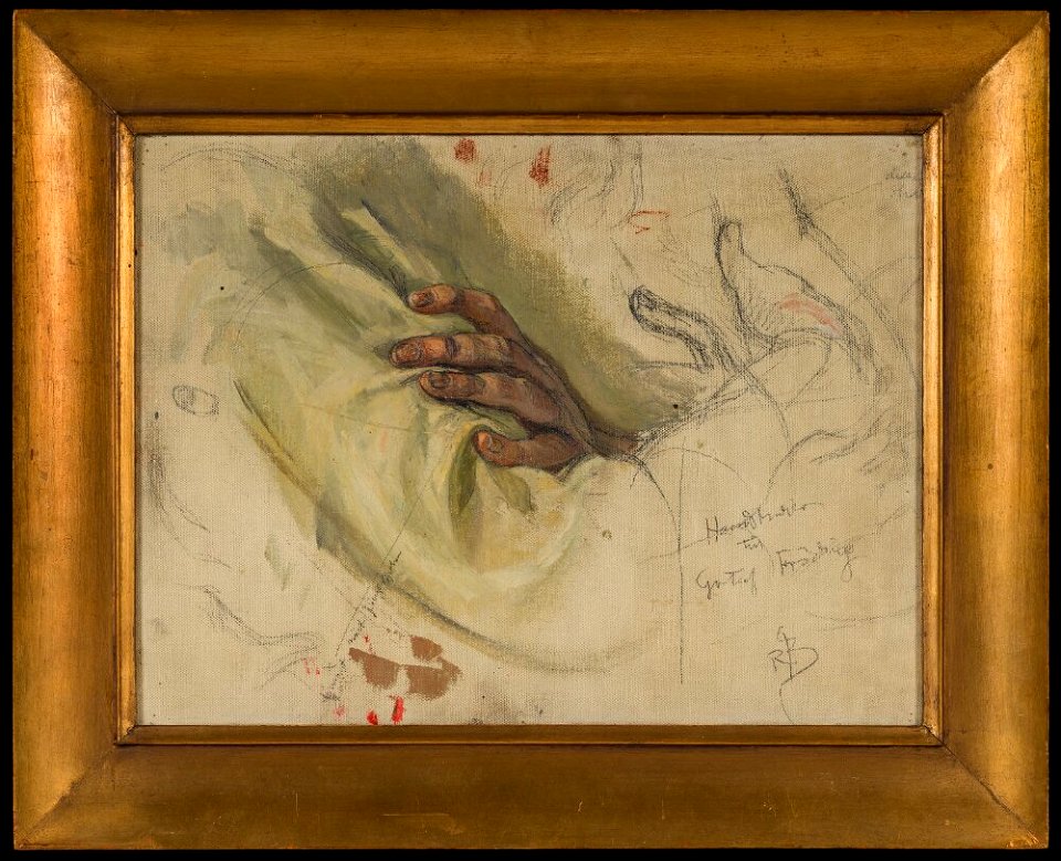 Richard Bergh - Hand Studies for the Portrait of Gustaf Fröding - NM 7413 - Nationalmuseum