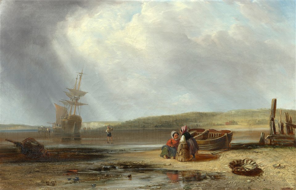 Richard Hume Lancaster (1773-1853) - The Sands at Honfleur - RCIN 405025 - Royal Collection