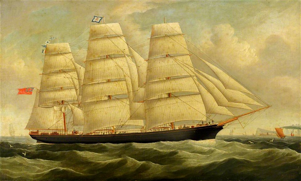 Richard Ball Spencer (1812-1897) - The Ship 'Deva' - BHC3286 - Royal Museums Greenwich