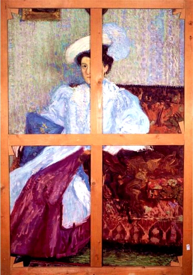 Richard Gerstl - Bildnis einer jungen Frau mit Federhut, early 1906
