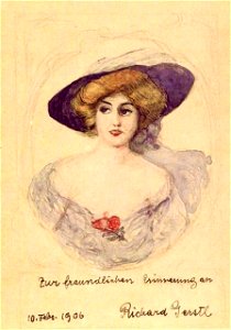 Richard Gerstl - Idealbildnis der Trude Geiringer, 10 February 1906
