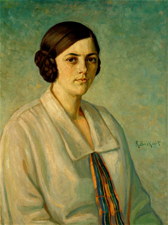 Richard Bolkart Bildnis Gerta Weiger 1926