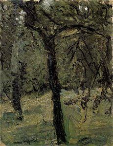 Richard Gerstl - Sonnige Wiese mit Obstbäumen, 1908