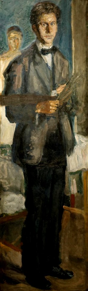 Richard Gerstl - Selbstbildnis mit Palette