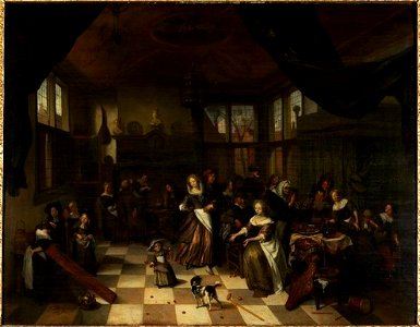 Richard Brakenburgh - The Feast of St. Nicholas (1698)