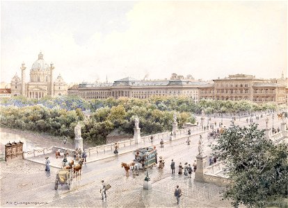 Richard Moser Wien Elisabethbrücke 1911