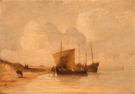 Richard Parkes Bonington - Normandy Coast - Google Art Project