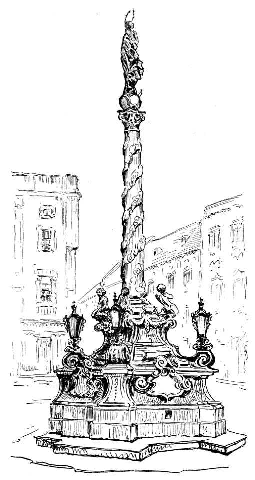Richard Carl Wagner St.Pölten Mariensäule Herrenplatz 1924 dgE