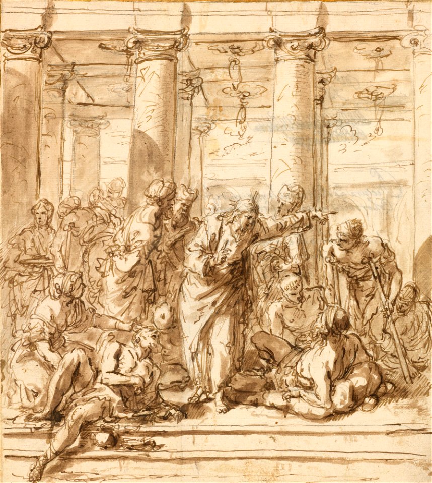 Ricci - The Pool of Bethseda c. 1724, RCIN 907087