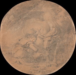 Richard Cosway - Mrs. Cosway as the Milkmaid - Google Art Project