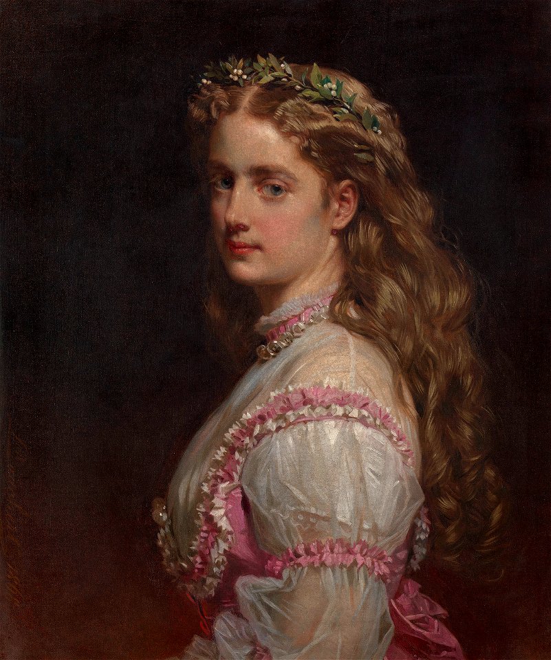 Richard Lauchert (1823-69) - Marie von Flemming, Baroness Von Ploetz (1843-1925) - RCIN 403881 - Royal Collection