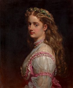 Richard Lauchert (1823-69) - Marie von Flemming, Baroness Von Ploetz (1843-1925) - RCIN 403881 - Royal Collection