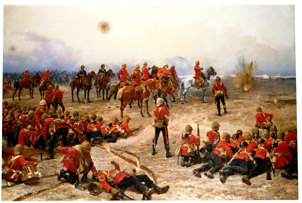 Richard Caton Woodville (1856-1927) - The Guards at Tel-el-Kebir, 13 September 1882 - RCIN 407434 - Royal Collection