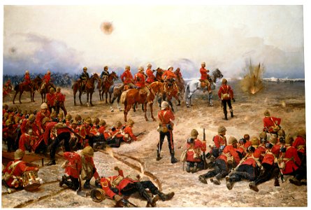 Richard Caton Woodville (1856-1927) - The Guards at Tel-el-Kebir, 13 September 1882 - RCIN 407434 - Royal Collection